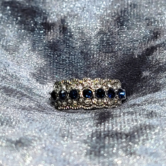 Blue Zircon Stone Engagement Ring - Picture 6 of 9